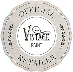 Revendeur Officiel Vintage Paint Logo rond beige