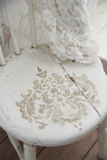 Pochoir réutilisable "Filigrane 1" - 28 x 26 cm - Réf. 700343 700343- Pochoir Filigrane motif 1 - 28 x 26 cm