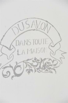 Pochoir réutilisable "Du Savon" 27 cm - 20,7 x 27 cm - Réf. 702011 Pochoir réutilisable "Du Savon" 27 cm - 20,7 x 27 cm - Réf. 702011