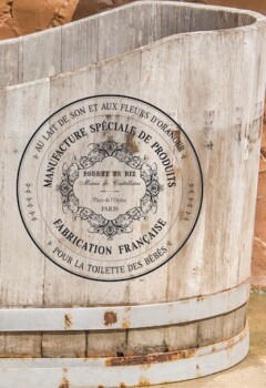 Poudre de Riz - ⌀ 38 cm - Inspiré des poudres de riz importées d'Asie dès le 17e siècle en cosmétologie. Réf. AT003 Transfert Amatxi Poudre de Riz