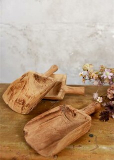 Cuillère ancienne authentique - bois - 27 x 26 x 5 cm - Réf.573648 Cuillère ancienne authentique - bois - 27 x 26 x 5 cm - Réf.573648