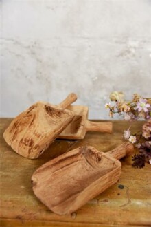 Cuillère ancienne authentique - bois - 27 x 26 x 5 cm - Réf.573648 Cuillère ancienne authentique - bois - 27 x 26 x 5 cm - Réf.573648