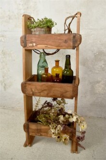 Bibliothèque en vieux moules en brique. Une corde est incluse pour la suspendre si vous le souhaitez. L: 30 x l: 15 x H: 89 cm - Réf. 575105 Bibliothèque en vieux moules en brique. L: 30 x l: 15 x H: 89 cm - Réf. 575105