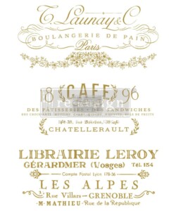 SOMEWHERE IN FRANCE - Quelque part en France - 24" x 34" - 60,96 x 86,36 cm - Réf. 655350640736 Transfert décoratif Redesign ® - Somewhere in France - Quelque part en France - 24" x 34" - Réf. 655350640736