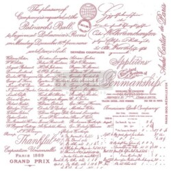 Tampon transparent Redesign ® - Handwritten Note - Note manuscrite - 12" x 12" - Réf. 655350649647 Tampon transparent Redesign ® - Handwritten Note - Note manuscrite - Réf. 655350649647
